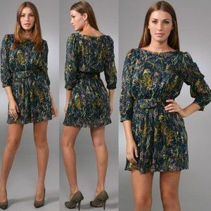 Diane Von Furstenberg Silk Pialla Pleated Dress